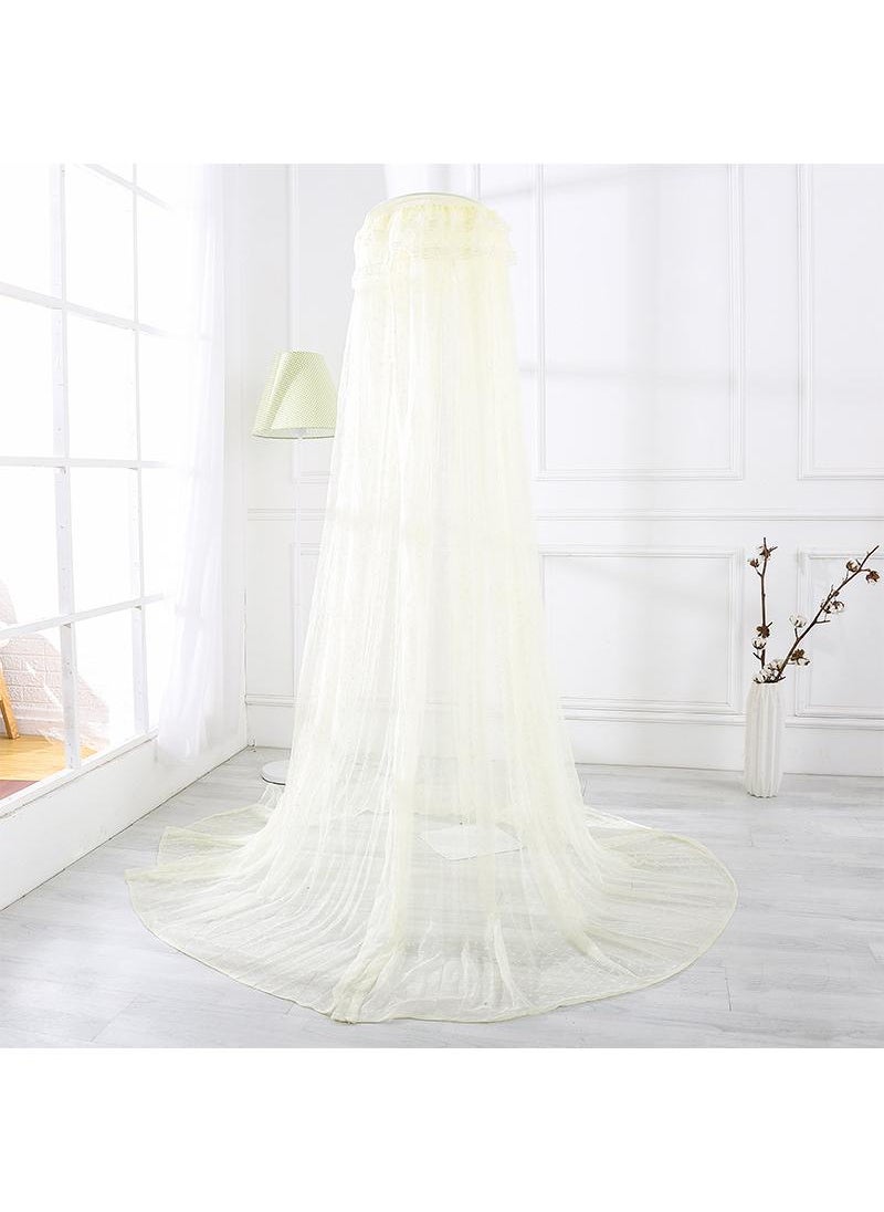Y&D Baby Round Mosquito Net Hung Netting Bed Canopy For Kids Bedroom Mosquito Net Stand Holder Adjustable Floor Standing Crib Canopy Holder  - Image 1