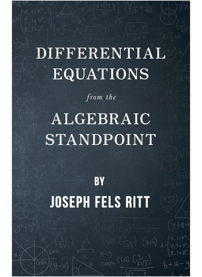 Differential Equations from the Algebraic Standpoint 