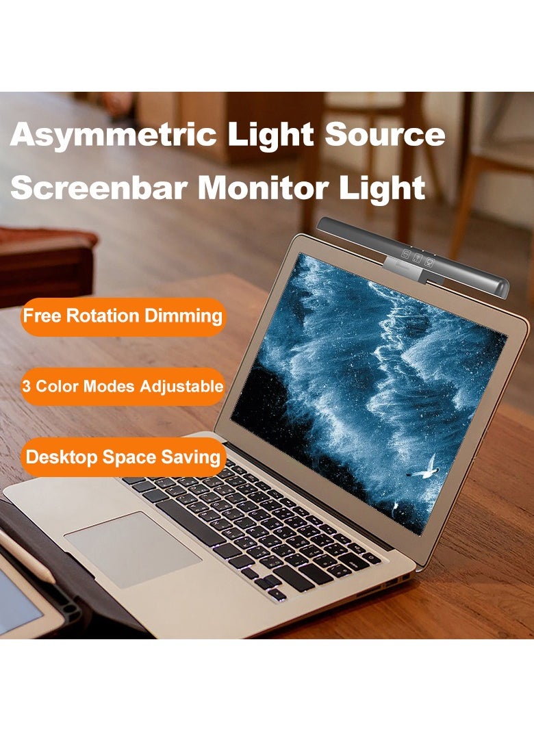 Generic Protable Laptop Monitor Light Bar for Eye Protection LED Dimmable Screen Light Bar, 3 Color Temperature Mode Light Bar, Anti-Blue Light LED Eye Protection Desk Lamp, Touch Control USB Powered Monito  - Image 3