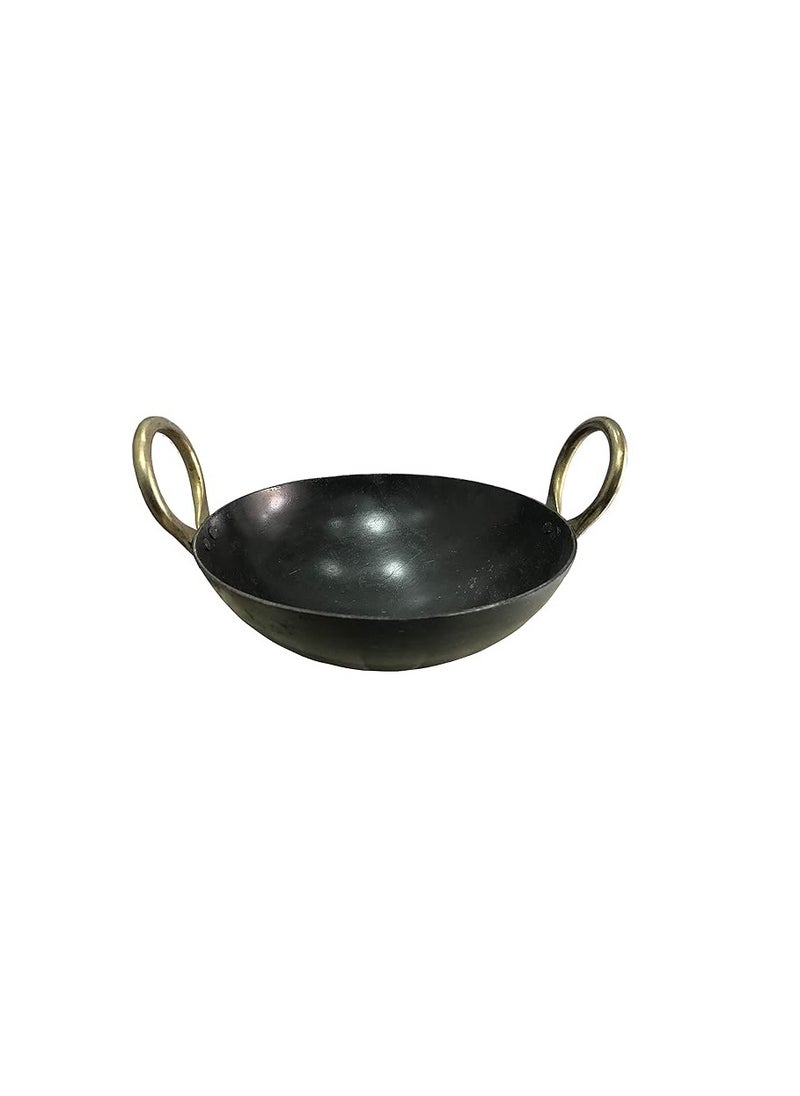 TAJ Carbon Steel Wok Coarse Iron Kadai 20cm 