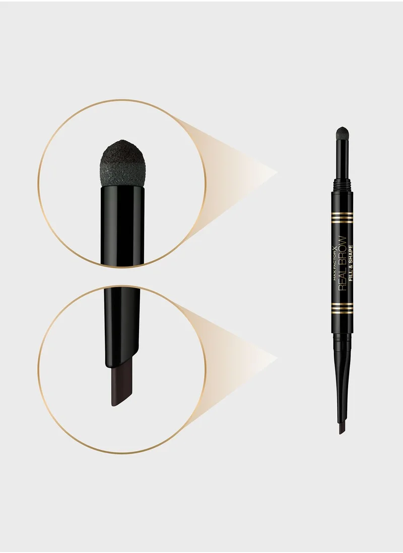 Max Factor Max Factor Eyebrow Pencil Real Brow Fill & Shape – 05 – Black Brown, 0.16g + 0.5g