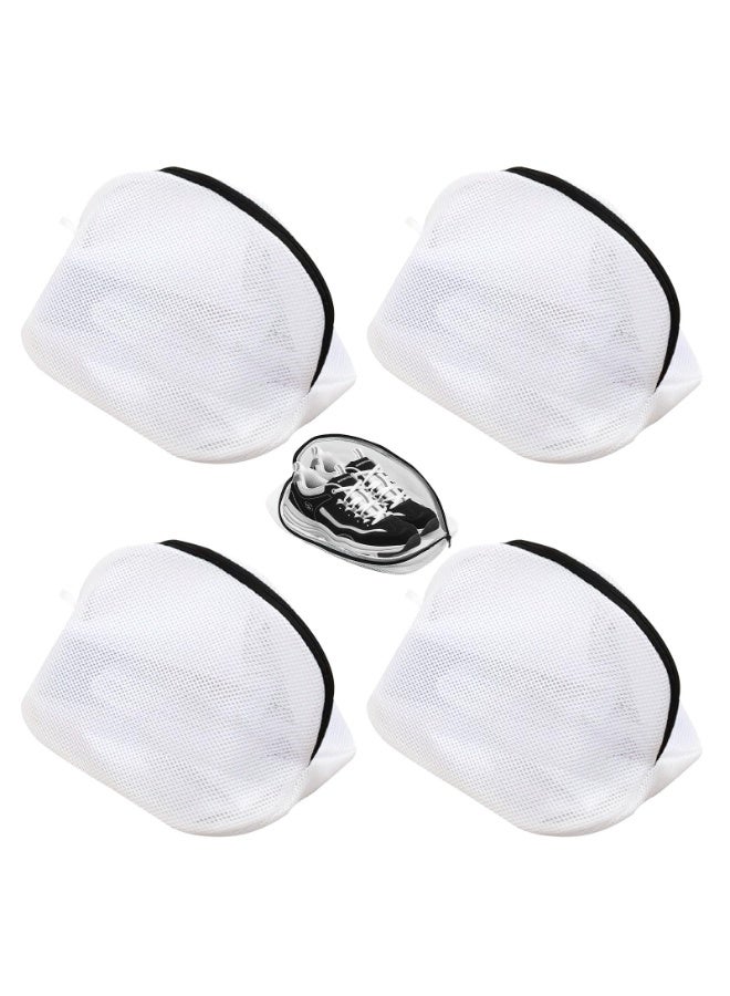 Arabest 4 PCS Shoe Washing Bags with Zips for Laundry, Durable Mesh Bags for Washing Trainer Shoes, Socks and Bras - Image 1