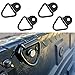 Sporthfish Cargo TieDown Anchors4Pack Black Steel VRing Bolton Trailer Cargo Tie Downfor TrailersTrucks and Warehouses Replacement for DRing Plastic Flush Mount Pan Fitting TieDowns - Image 2