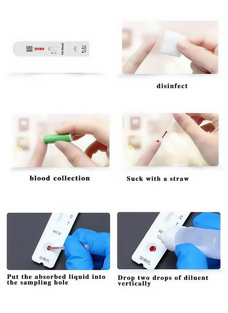 Wondfo - HIV 1/2 Rapid Antibody Test Kit – Reliable Home HIV Screening Test Strip - Image 1