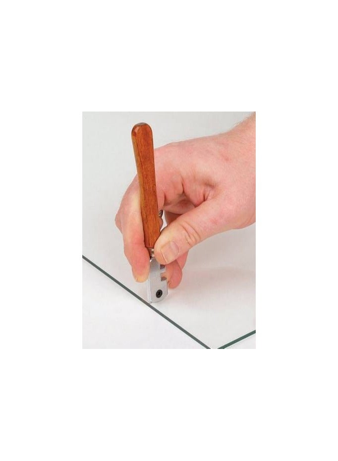 دسته الماظه زجاج بيد خشب - Image 3