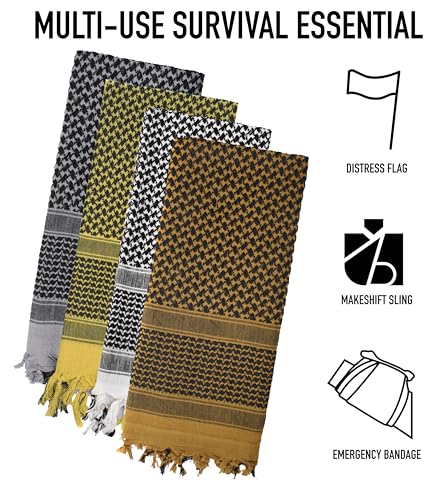 Rothco Shemagh Tactical Desert Keffiyeh Scarf – Versatile Head and Neck Wrap – Great for Camping, Hiking, and Other Outdoor Activities - Pink - Image 4