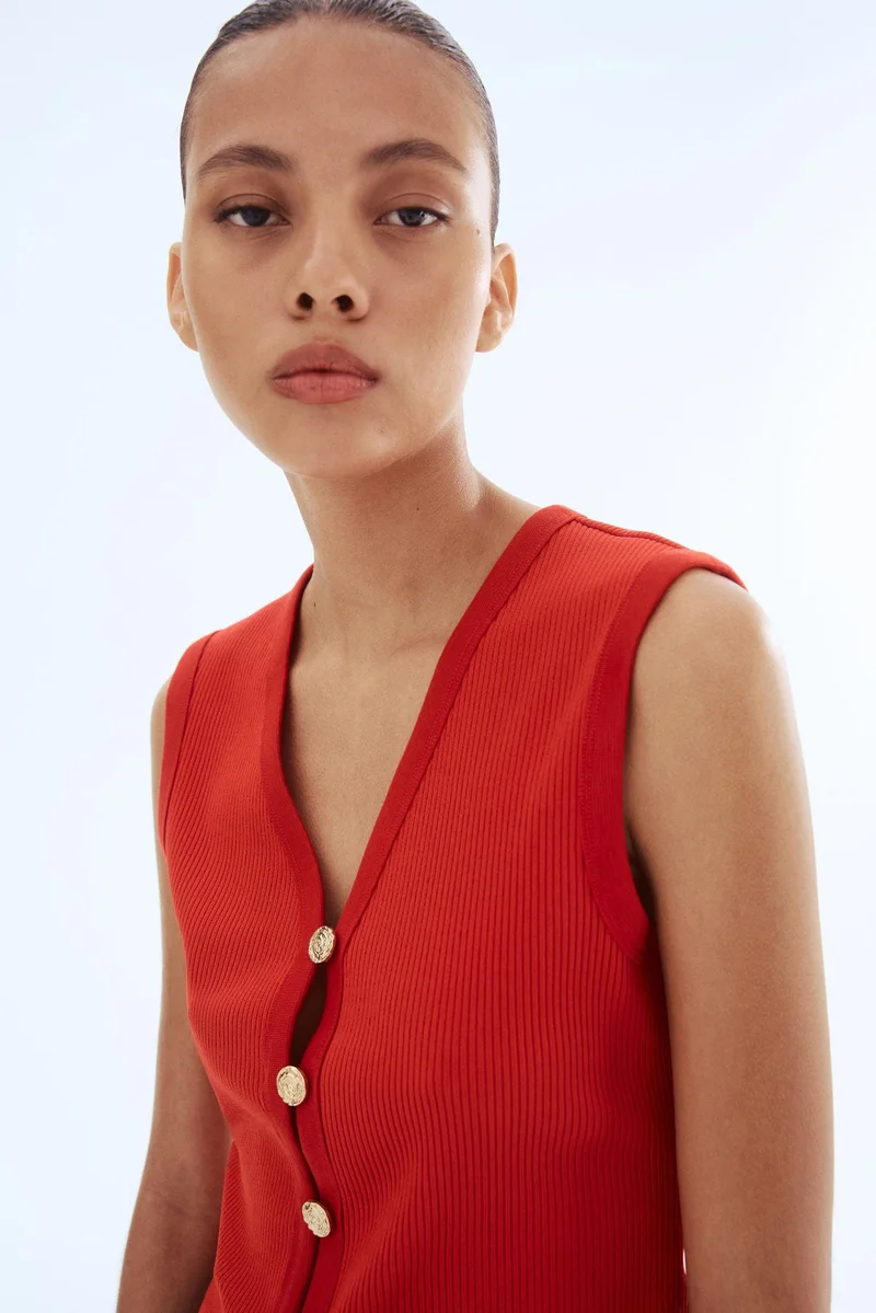 H&M Button-front sweater vest