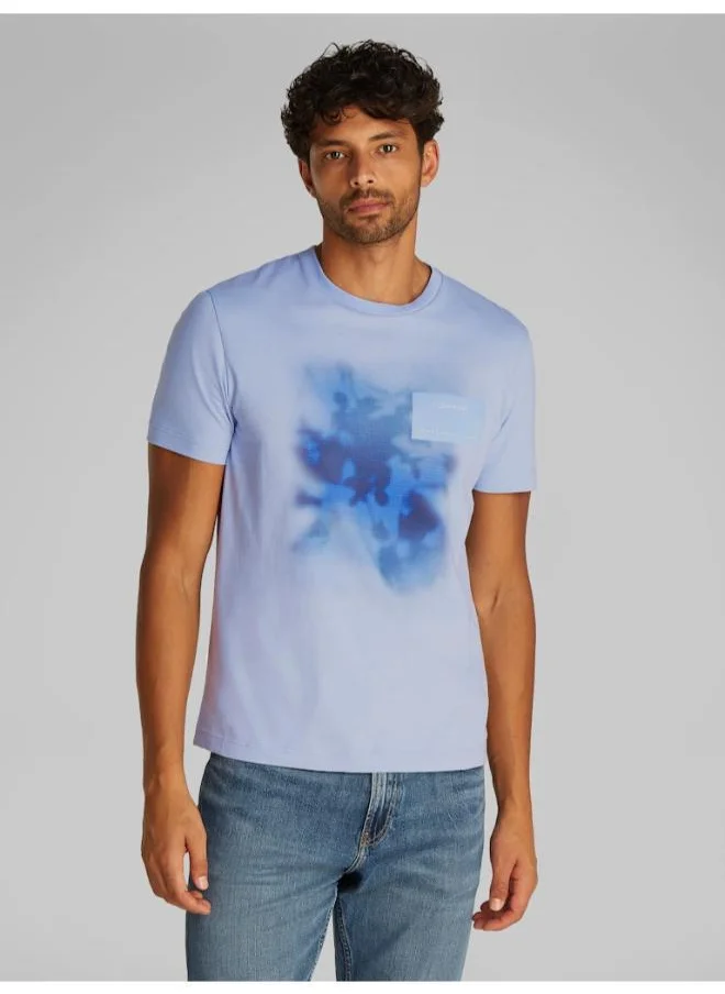 CALVIN KLEIN Cotton Knitted Crew Neck T-Shirt