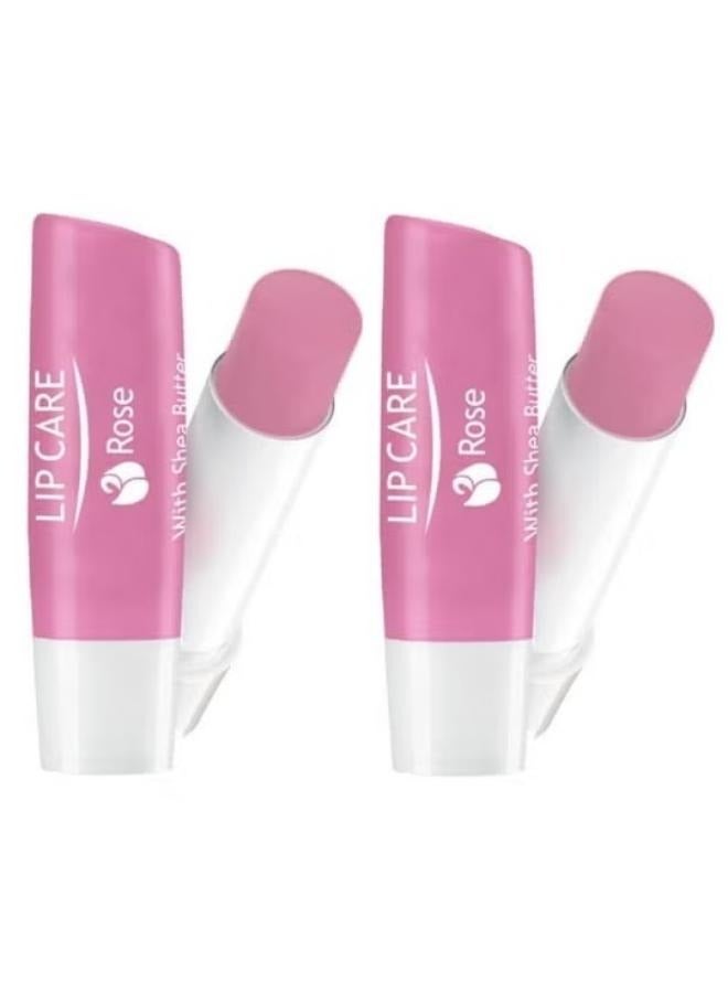 Amanda 2- Piece Rose Shea Butter Lip Balm - Image 1