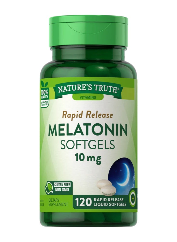 Nature's Truth Melatonin 10mg - 120 softgels - Image 3