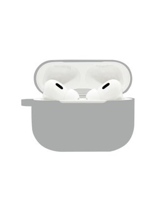 Suitable For Airpods Pro2 Protective Case Silicone Case Airpods4 Apple Wireless Bluetooth Headset Case-Color:Light Gray (with Hanging Ears 1.2mm)-Applicable Models:Airpods Pro2 Pearlescent Bag Packaging - pzsku/Z971E5BA301B229237038Z/45/_/1742202456/0bf67de8-382d-4d5d-b6b7-1957bd48b7f1