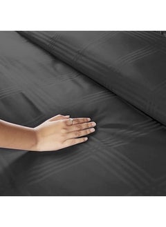 BSB HOME BSB HOME Premium Cotton Elastic Fitted Bedsheets with 2 King Size Pillow Covers | Double Bed with All Around Elastic 180 TC Supersoft | Size - King Size 72x78+10 inches | Grey  - Image 4