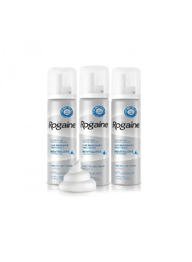 Regaine Rogaine Men's Hair Regrowth Foam with 5% Minoxidil - Image 3