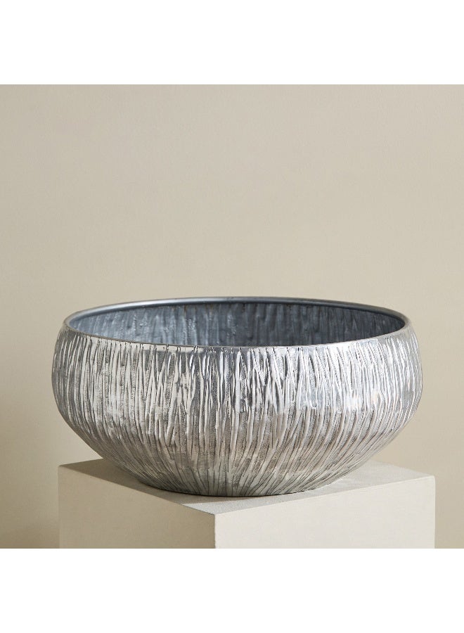 Home Box وعاء نباتات ألمنيوم مزخرف 40 × 16.5 سم - Image 2