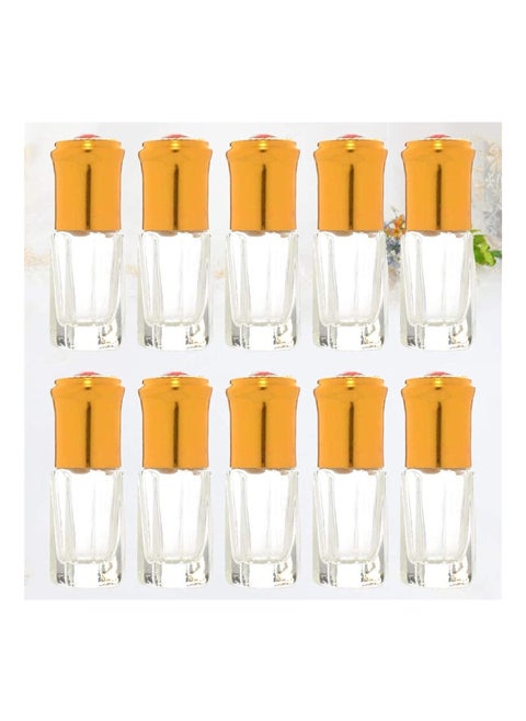 10 Pcs Glasses Roll on Bottles Refillable Empty Perfume Bottle Travel Essential Oil Roller Bottles Perfumes Bottles Container 3 ml Random Color
