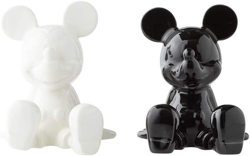 Enesco 6003748 Disney Ceramics Mickey Mouse Sitting Salt and Pepper Shakers, 3.5 Inch, Black and White - Image 3