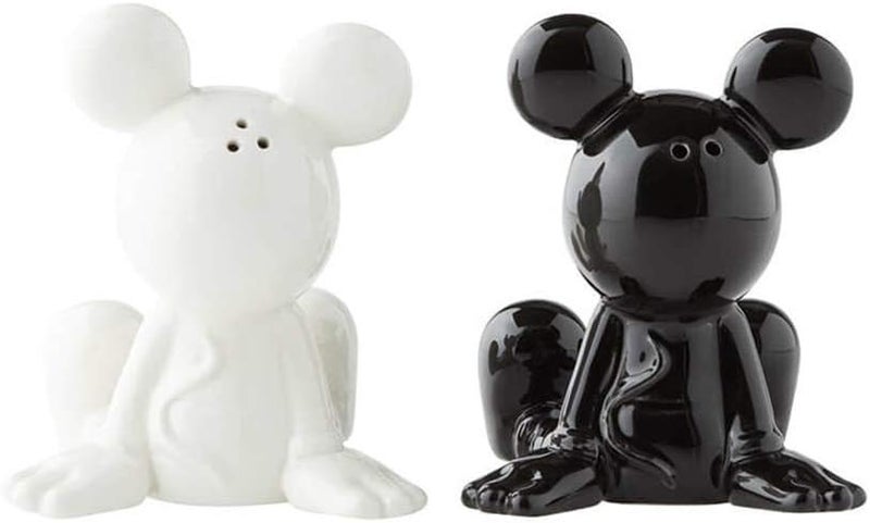 Enesco 6003748 Disney Ceramics Mickey Mouse Sitting Salt and Pepper Shakers, 3.5 Inch, Black and White - Image 5