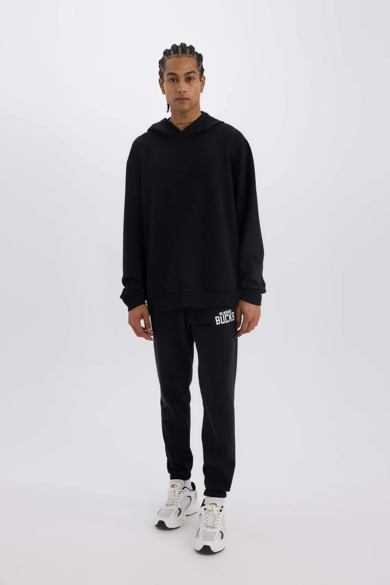 ديفاكتو DeFactoFit NBA Milwaukee Bucks Thick Sports Jogger Sweatpants