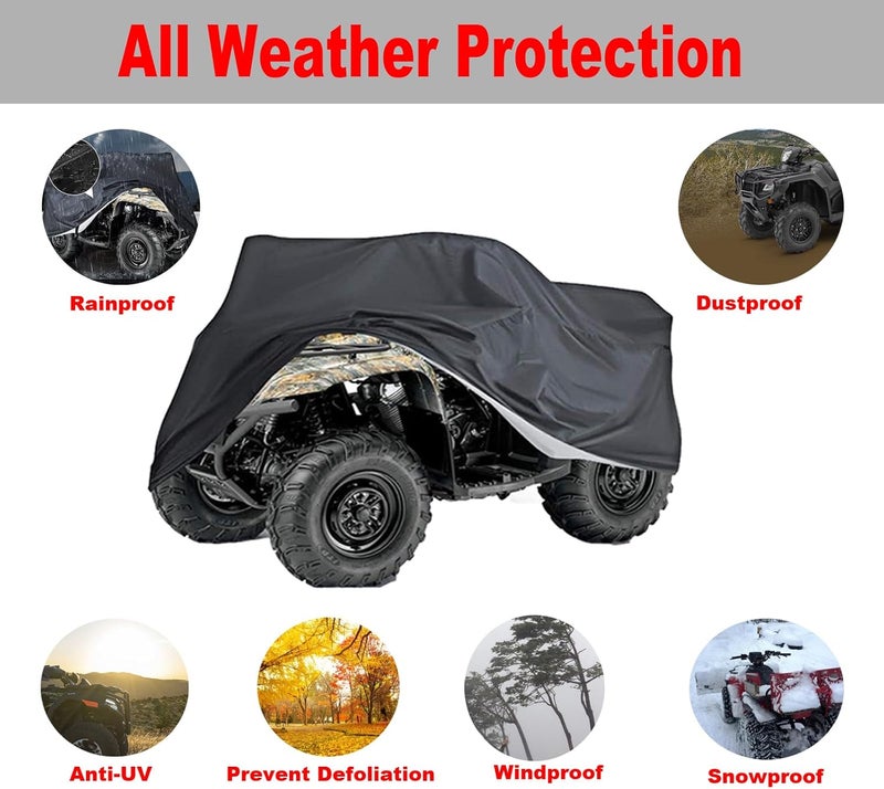 Carmoeignin 210D Heavy Duty ATV Cover for Various Models - Image 2