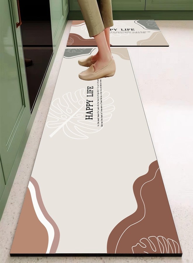 NYTRYD Kitchen Mats for Floor 2PCS Anti Fatigue Mats for Kitchen Floor Cushioned Non Slip Water Absorbent Kitchen Rugs Set for Sink,Office,Laundry. (NY-02) - Image 1