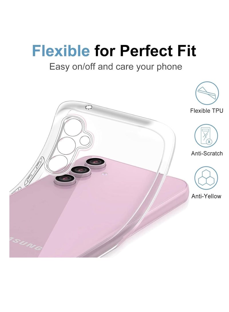 MIGOFAST Samsung Galaxy A16 Clear Cover Transparent Soft Flexible TPU Slim Antifall Protection Case Lightweight Cover compatible for Samsung Galaxy A16 (Transparent) - Image 2