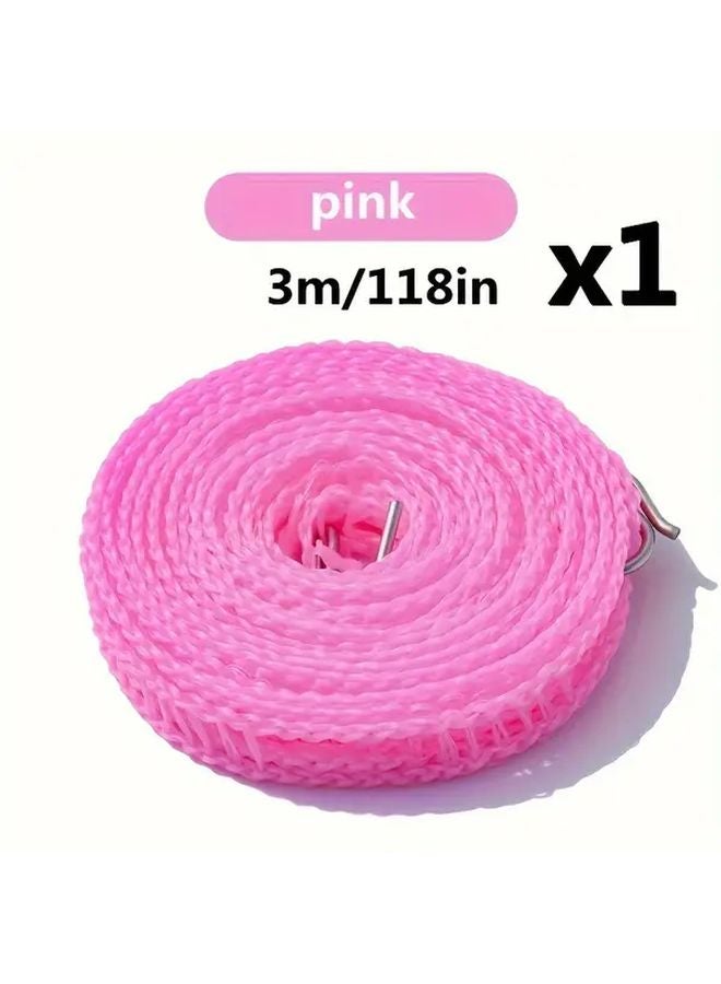 Upgraded Thickened Blue Clothesline 118.11 Inch Anti Slip Windproof Laundry Rope For Indoor Outdoor Camping - Image 4