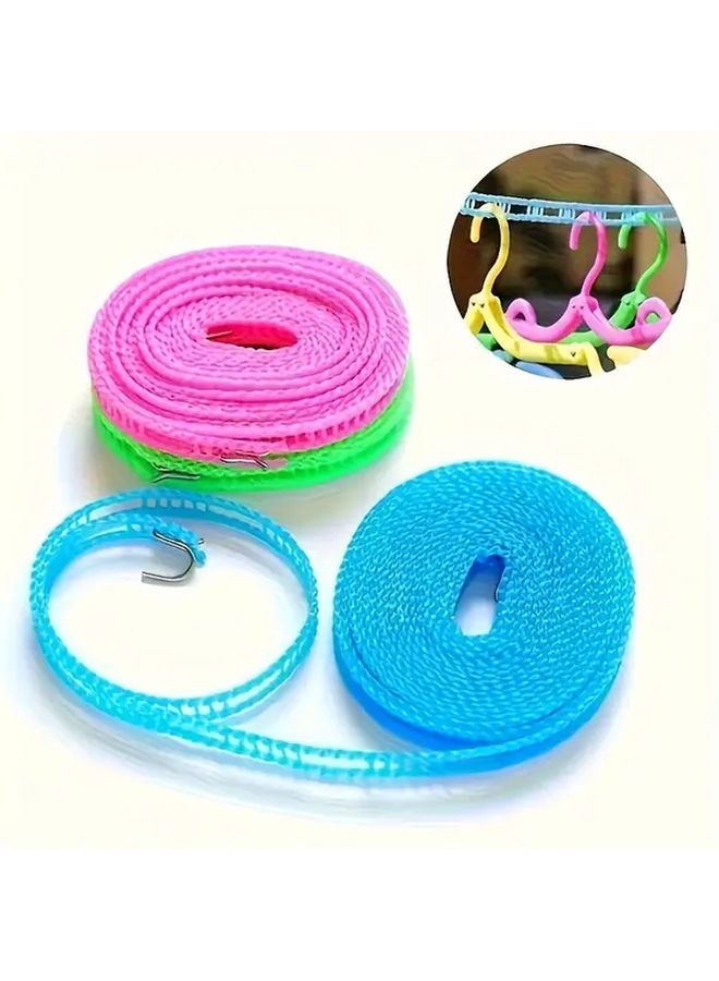Upgraded Thickened Blue Clothesline 118.11 Inch Anti Slip Windproof Laundry Rope For Indoor Outdoor Camping - Image 3