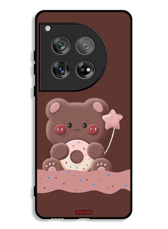 Tolwak OnePlus 12 Protective Case Cover Donut Bear - Image 1