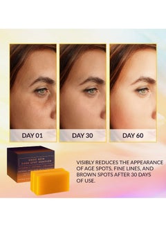KOJIC ACID Kojic Acid Soap Dark Spot Remover, Natural Soap Bars with Turmeric, Vitamin C, Retinol & Collagen, Face & Body  - Image 2
