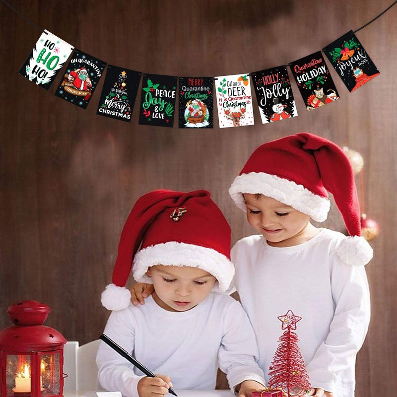 Wobbox Merry Christmas Banner Happy Christmas Banner Christmas Decorations Items For HomeFP1038 - Image 5