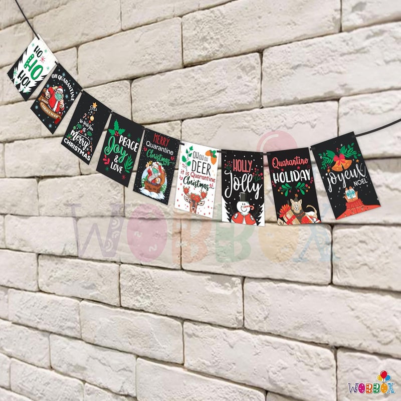 Wobbox Merry Christmas Banner Happy Christmas Banner Christmas Decorations Items For HomeFP1038 - Image 4