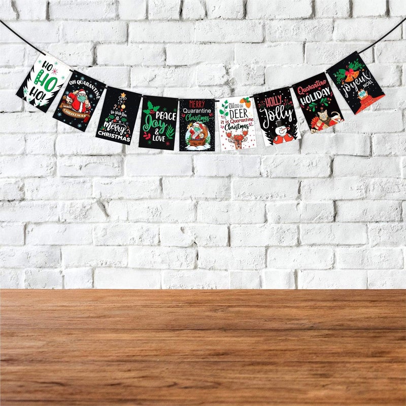 Wobbox Merry Christmas Banner Happy Christmas Banner Christmas Decorations Items For HomeFP1038 - Image 1