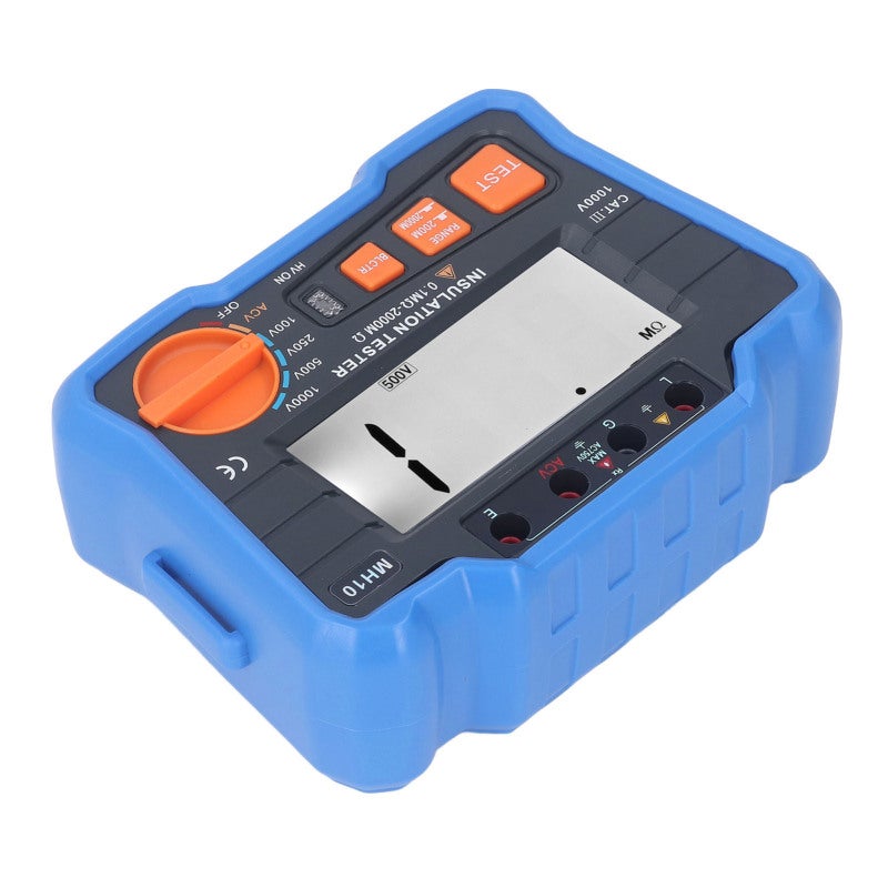 Digital Megohm Meter Insulation Resistance Tester High Accuracy Automatic Discharge - Energy Saving Auto Shutdown High Voltage Electrical Tester with Durable Silicone Cover for Electricians - Image 4