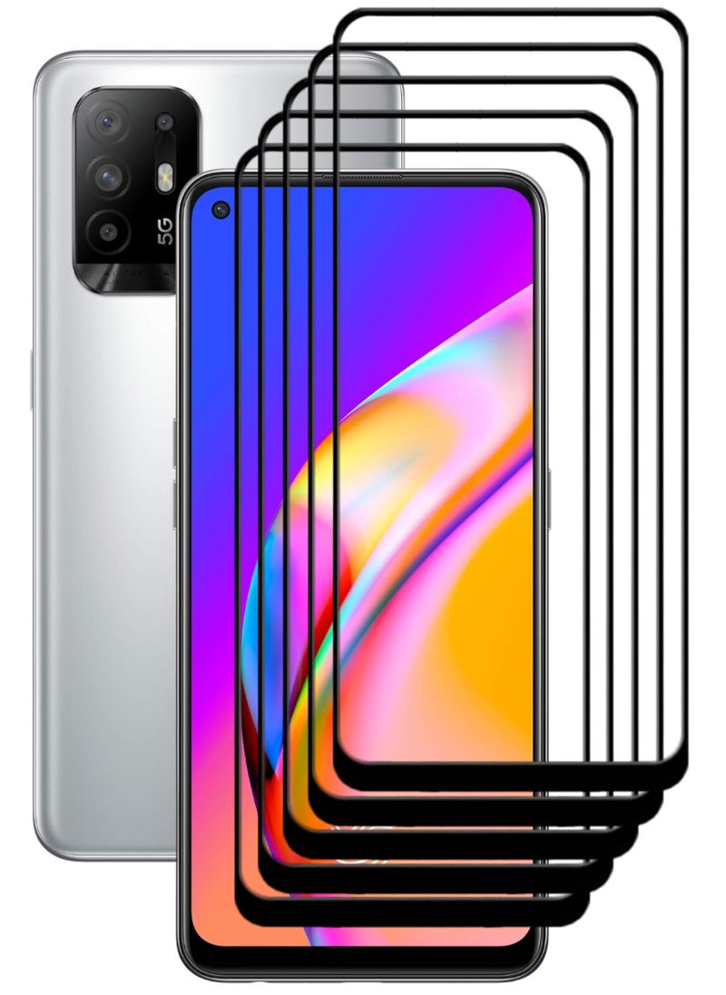 ACLIX 5 Pieces Antistatic ESD Dustproof Premium Quality High Definition Tempered Glass Screen Protector Designed For Oppo F19 Pro+ 5G - Image 1
