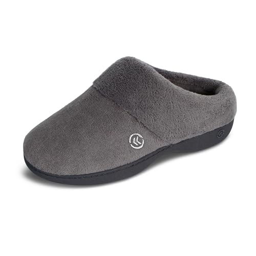 isotoner Women's Classic Clog Slippers with Memory Foam Comfort and Non-Slip Stability, Ash, 7-8 - Image 1