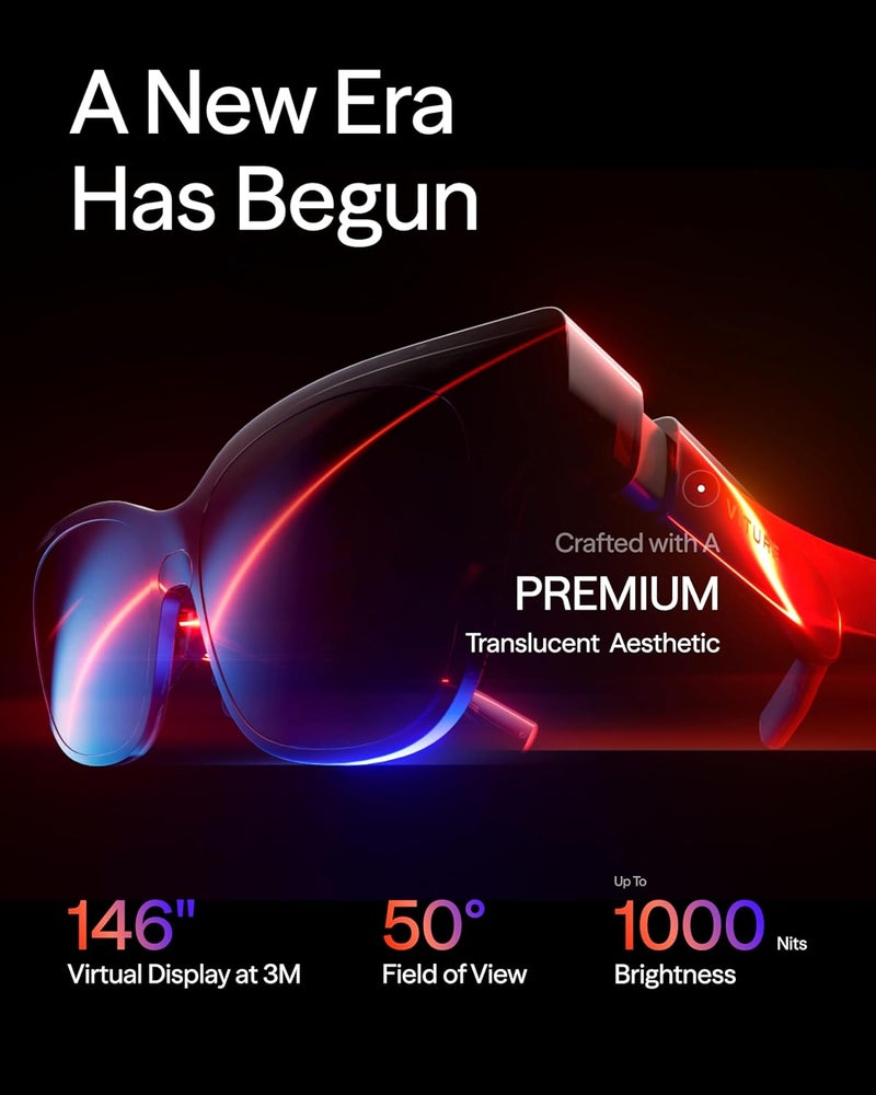 Luma AR/XR Glasses — 146” 1200p Ultra Sharp Display, 50° FOV, 3Dof,Electrochromic Film, Dimming Adjustments, Smart Glass for iPhone17/16/15, Android, Mac, PC, Steam Deck, PS5, Switch, Switch 2 - Image 3