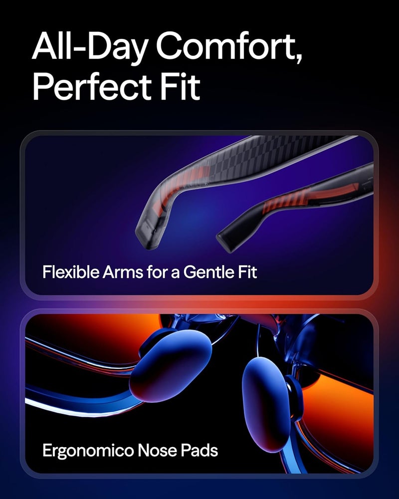 Luma AR/XR Glasses — 146” 1200p Ultra Sharp Display, 50° FOV, 3Dof,Electrochromic Film, Dimming Adjustments, Smart Glass for iPhone17/16/15, Android, Mac, PC, Steam Deck, PS5, Switch, Switch 2 - Image 5