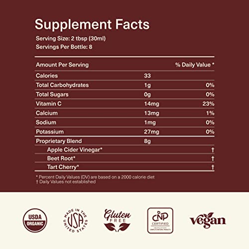  Complete Natural Products Complete Natural Products Uric Acid Complete - 8oz Liquid Supplement to Support Uric Acid Cleanse, Kidney Health & Circulation with Apple Cider Vinegar, Tart Cherry, & Beet Root. - Image 2