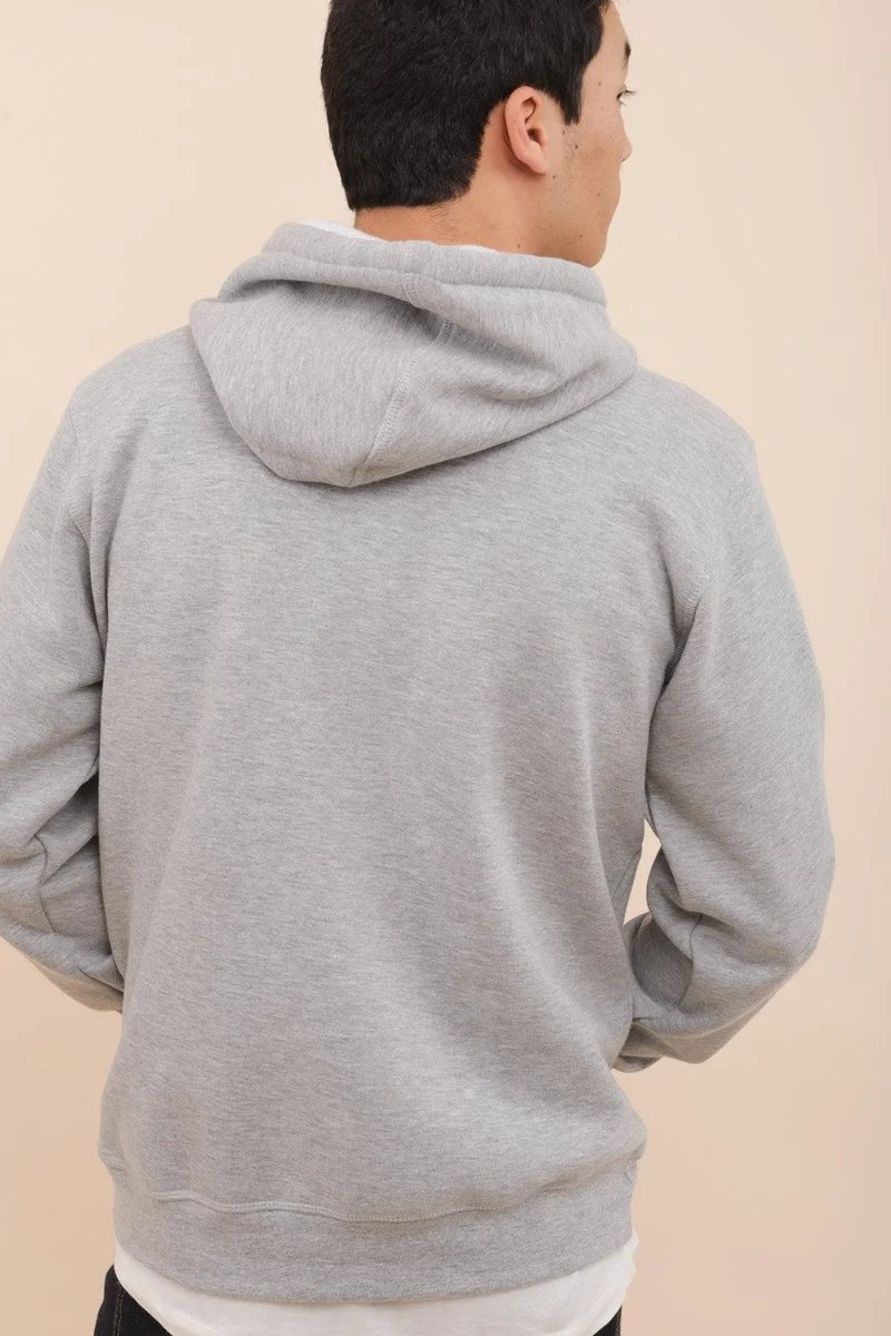 Lyoum Habibi - Embroidered Grey Hoodie