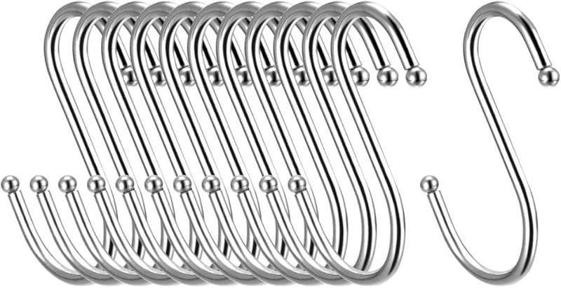 خطافات معدنية S 3 15 بوصة 12 حزمة للمطبخ الحمام غرفة النوم التخزين - Image 2