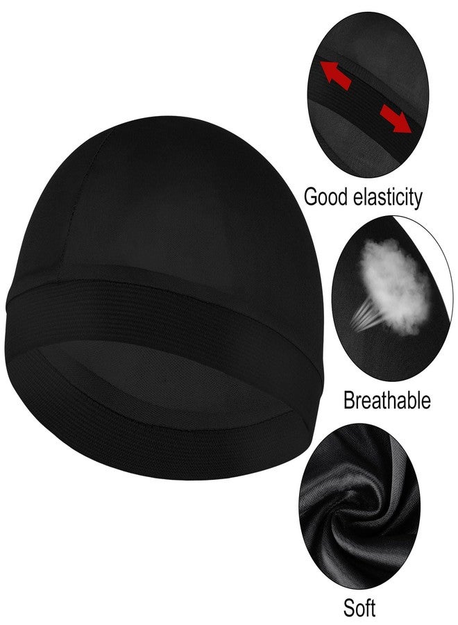 WY LIGHTING LEVEL 3Pcs Silky Durags for Men Women Waves Elastic Wave Cap & Silky Durag Caps with Long Tail Headwraps Satin Doo Rags Waves Hair Cap Soft Breathable Wide Strap Pirate cap Dome Smooth Hat for Hip-hop Decor - Image 4