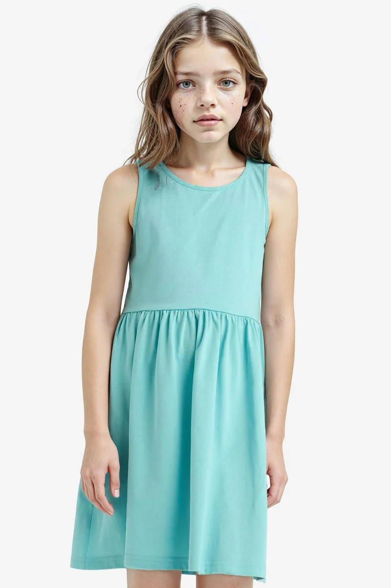 ديفاكتو Regular Fit Sleeveless Knitted Dress