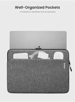 Tomtoc Light-A18 Slim Laptop Sleeve for 14-inch MacBook Pro M4/M3/M2/M1 Pro/Max 2024-2021, Water-Resistant Protective Case for 13.8 Inch Surface Eco-Friendly Laptop AI PC  - Image 5