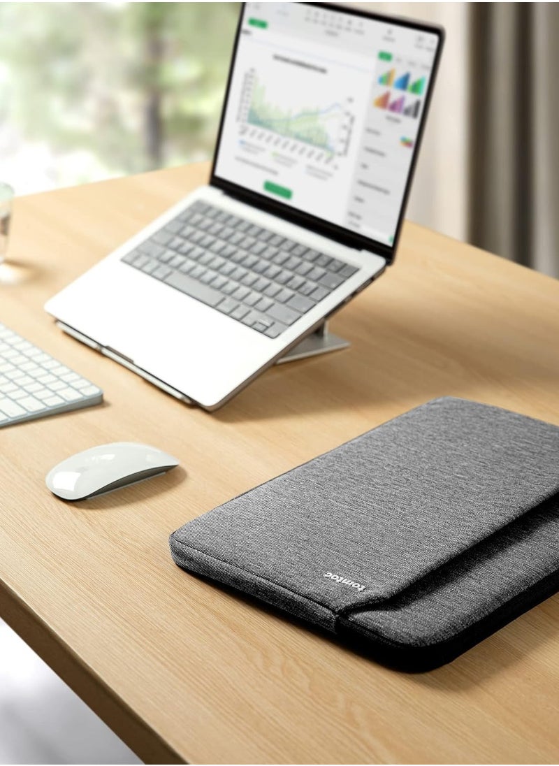 Tomtoc Light-A18 Slim Laptop Sleeve for 14-inch MacBook Pro M4/M3/M2/M1 Pro/Max 2024-2021, Water-Resistant Protective Case for 13.8 Inch Surface Eco-Friendly Laptop AI PC  - Image 3