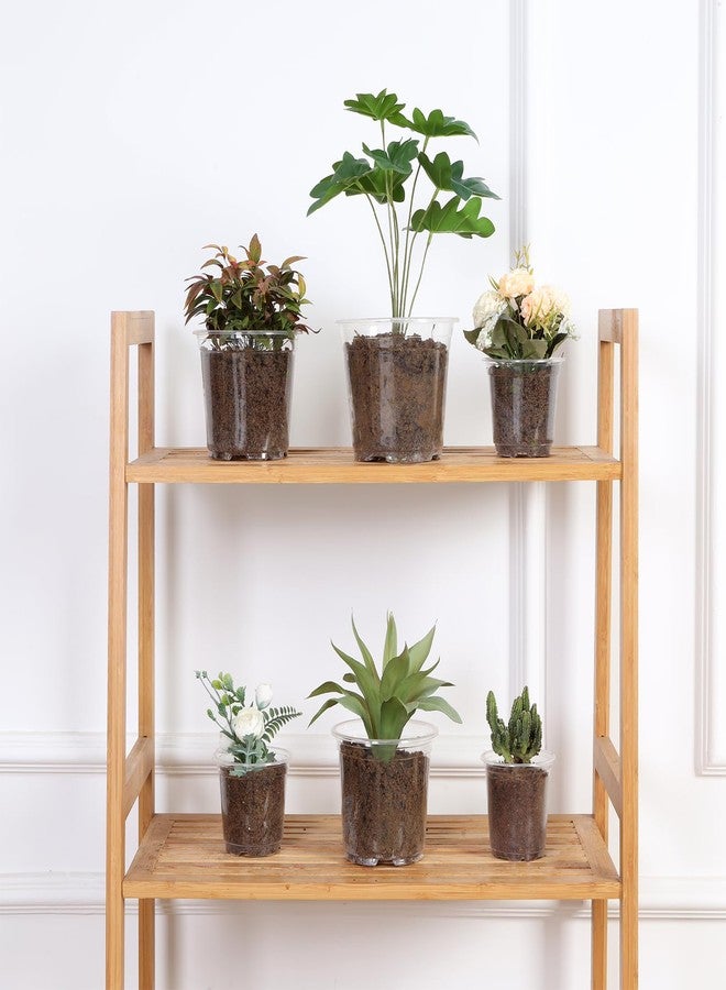 JERIA 30 Pack 5/6/7 Inch Clear Nursery Pots with Drainage Holes, Clear Plant Pot for Planting, Transparent Plastic Plant Pots,Durable Seed Starting Pot for Succulents - Image 5