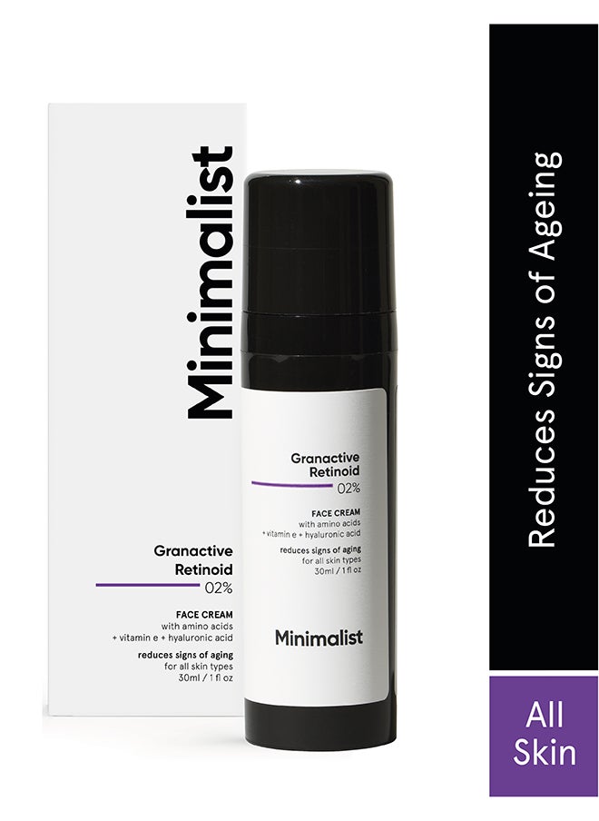 MINIMALIST Minimalist 2% Retinoid Anti Aging Cream for Wrinkles & Fine Lines | Super Light Night Face Cream (Emulsion) for Women & Men 