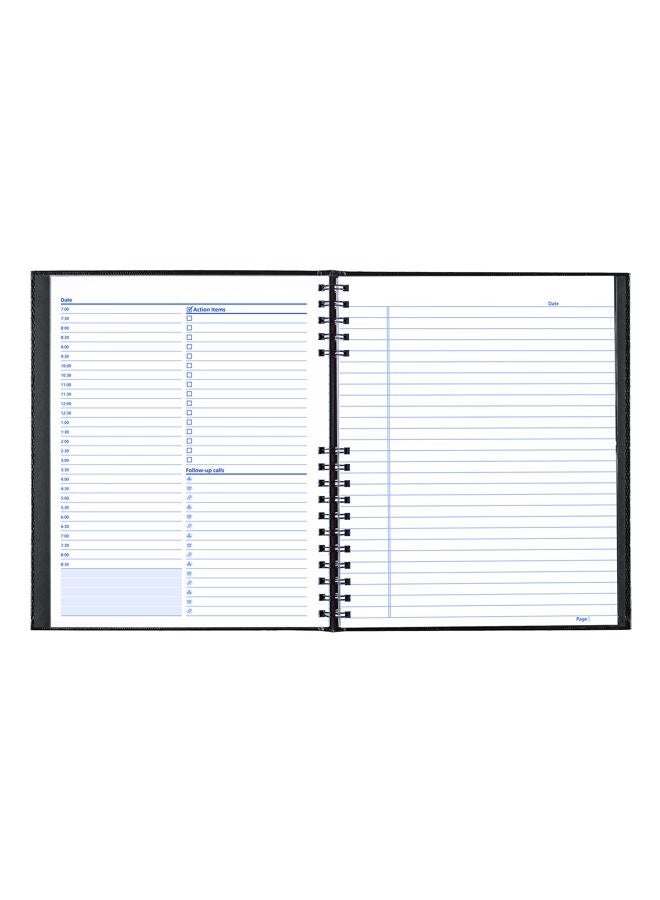 Blueline Notepro Undated Daily Planner, Black, 200 Pages, 28 x 21.6 cm (A30C.81) - Image 3