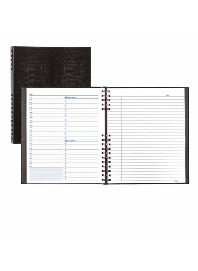 Blueline Notepro Undated Daily Planner, Black, 200 Pages, 28 x 21.6 cm (A30C.81) - Image 1
