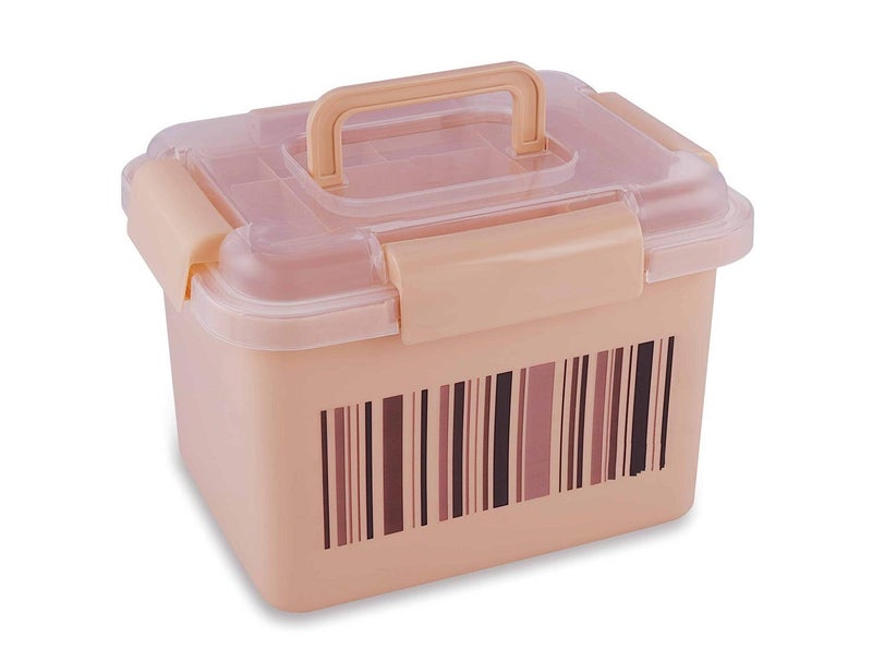 aaKaR Big Storage Medical First Aid Box Multi Purpose Box Multi Utility Storage Medicine Dispenser with Handle Beige Rectangular plastic - Image 1