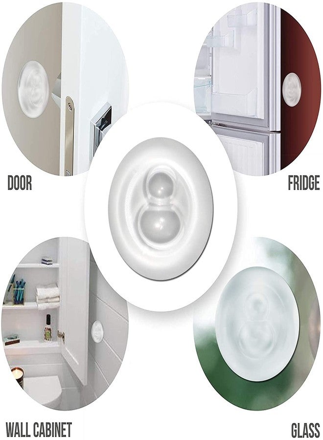 KeepCart Silicone (6 PCs) Door Bumper Wall Protector Self Adhesive Clear Door Stopper Knob Pads,Soft Reusable Rubber Wall Protectors Shield - Image 5